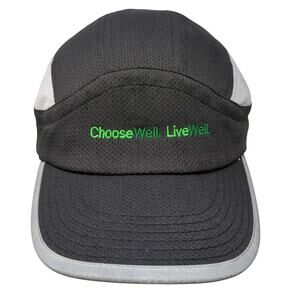 Choose Well Live Well Micron Slideback Hat Black One Size Embroidered